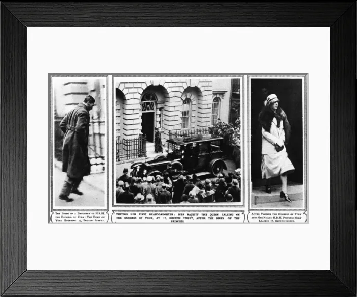 Framed Print : The birth of Princess Elizabeth, 1926 Framed Print : The birth of Princess Elizabeth, 1926