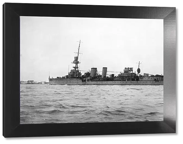 HMS Caradoc, British light cruiser, Reval, post-WW1