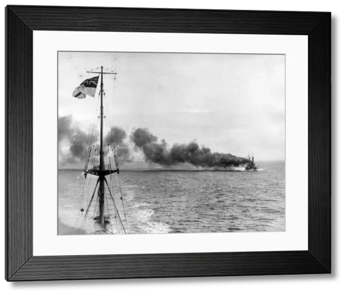 Framed Print : HMS Inflexible, British battlecruiser, Falklands, WW1 Framed Print : HMS Inflexible, British battlecruiser, Falklands, WW1