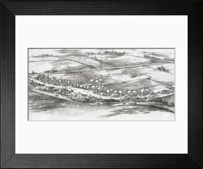 Framed Print : Wolverhampton Cottage Homes Framed Print : Wolverhampton Cottage Homes