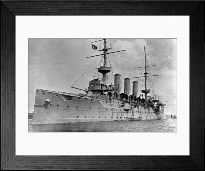 Framed Print : Unidentified armoured cruiser Framed Print : Unidentified armoured cruiser