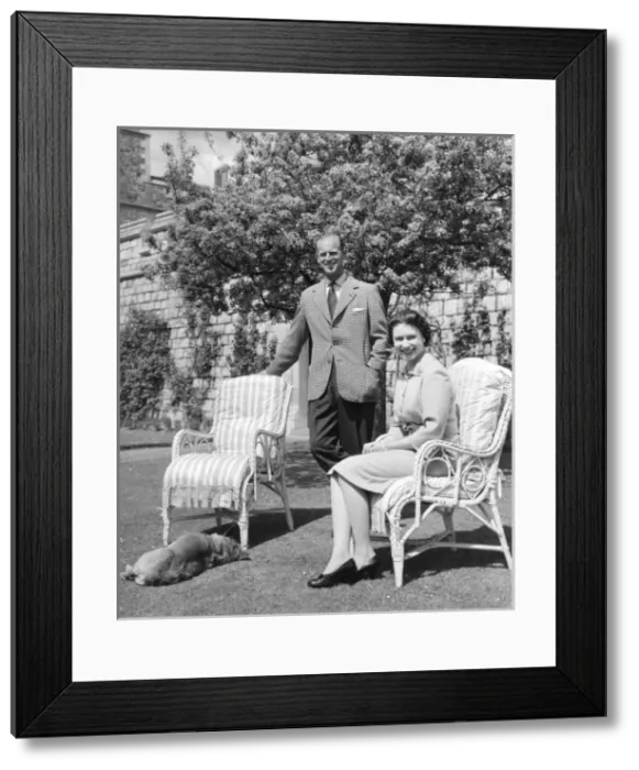 Framed Print : Queen Elizabeth II and Duke of Edinburgh, 1959