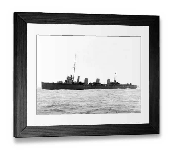 Framed Print : HMS Broke, British destroyer, WW1 Framed Print : HMS Broke, British destroyer, WW1