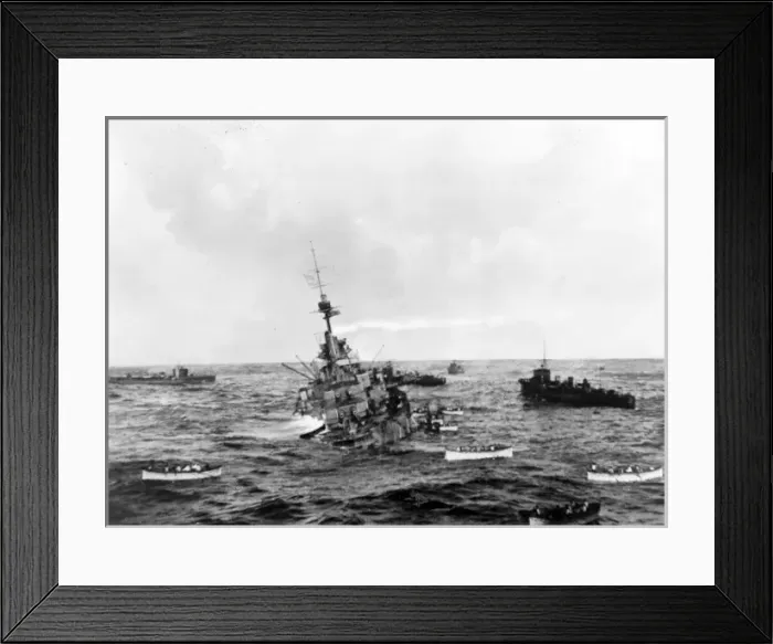 Framed Print : HMS Audacious, British battleship, WW1 Framed Print : HMS Audacious, British battleship, WW1