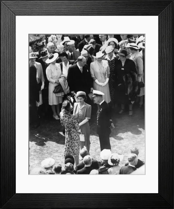 Framed Print : Garden Party at Buckingham Palace - Princess Elizabeth Framed Print : Garden Party at Buckingham Palace - Princess Elizabeth