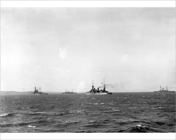 Three battleships in Eastern waters, WW1