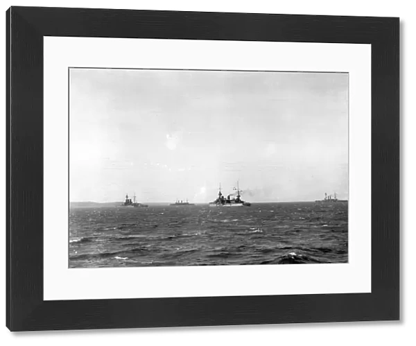 Three battleships in Eastern waters, WW1