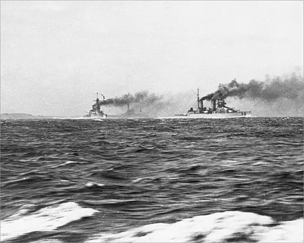 British battle cruisers HMS Tiger and HMS Lion, WW1