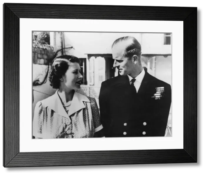Framed Print : Queen Elizabeth II and Prince Philip in Malta Framed Print : Queen Elizabeth II and Prince Philip in Malta