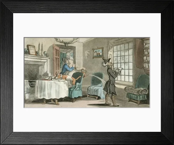 Framed Print : Dr Syntax in a country inn Framed Print : Dr Syntax in a country inn