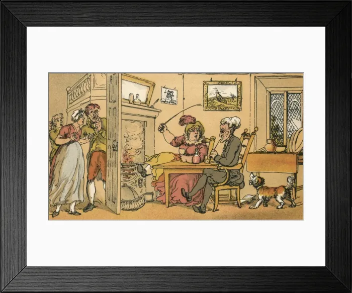 Framed Print : Dr Syntax returned from his tour Framed Print : Dr Syntax returned from his tour