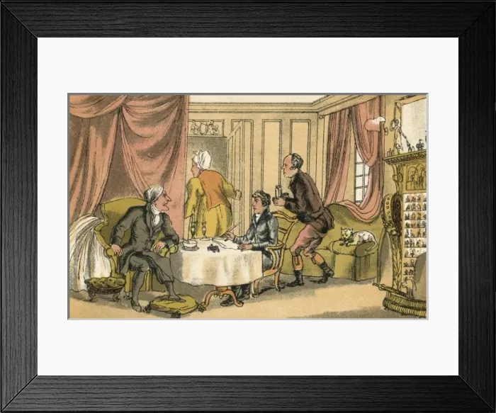 Framed Print : Dr Syntax making his will Framed Print : Dr Syntax making his will
