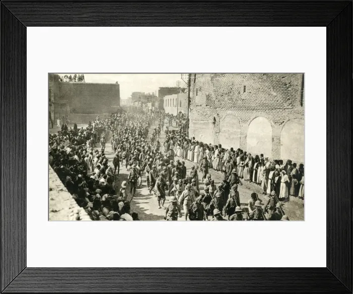 Framed Print : Allied troops in Baghdad, Mesopotamia, WW1 Framed Print : Allied troops in Baghdad, Mesopotamia, WW1