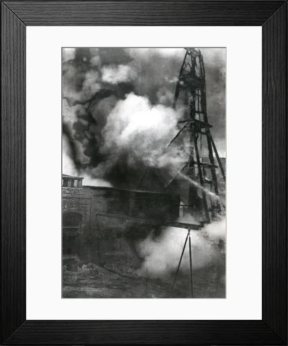 Framed Print : Fire in the Baku oilfields, Armenia Framed Print : Fire in the Baku oilfields, Armenia