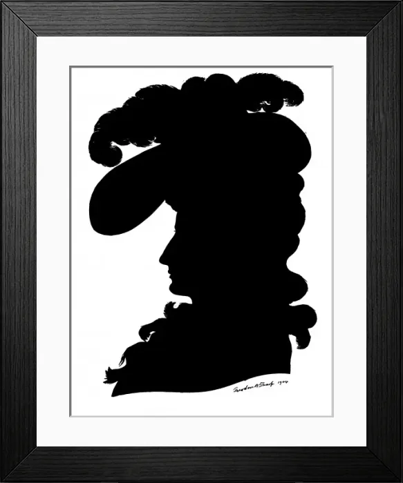 Framed Print : Mrs Siddons in silhouette Framed Print : Mrs Siddons in silhouette