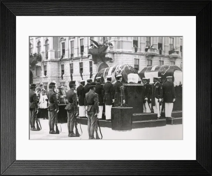 Framed Print : Coffins of Archduke Franz Ferdinand and his wife Framed Print : Coffins of Archduke Franz Ferdinand and his wife