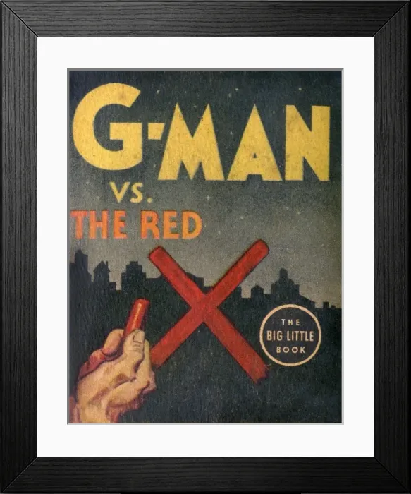 Framed Print : G-Man vs The Red X book cover Framed Print : G-Man vs The Red X book cover