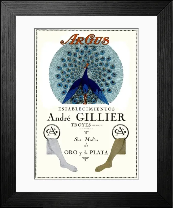 Framed Print : Advertisement for Andre Gillier stockings Framed Print : Advertisement for Andre Gillier stockings