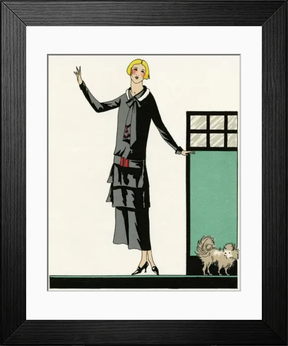 Framed Print : Young lady in plain dress by Premet Framed Print : Young lady in plain dress by Premet