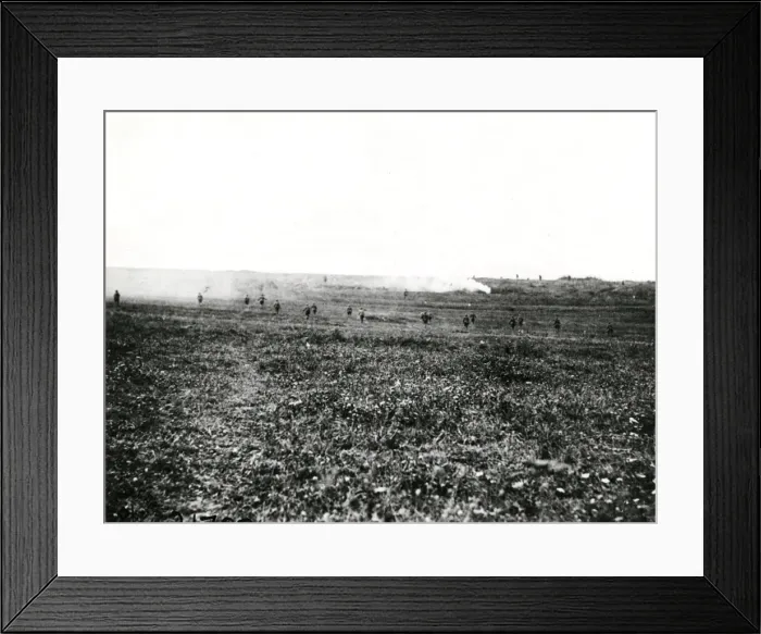 Framed Print : American troops in action at St Barbe, France, WW1 Framed Print : American troops in action at St Barbe, France, WW1