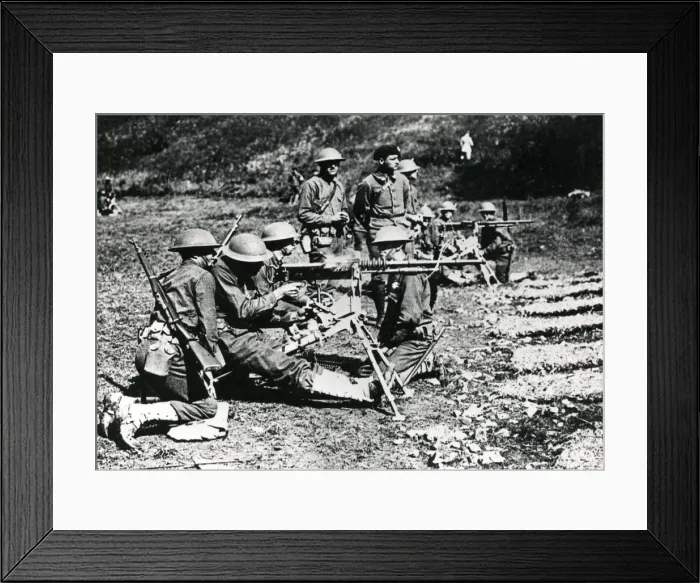 Framed Print : American troops training in France, WW1 Framed Print : American troops training in France, WW1
