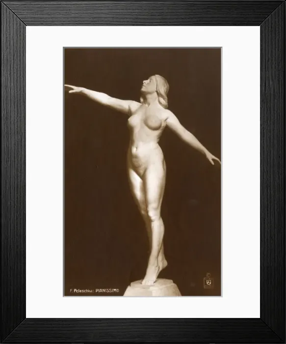 Framed Print : Statue entitled Pianissimo by F Peleschka Framed Print : Statue entitled Pianissimo by F Peleschka