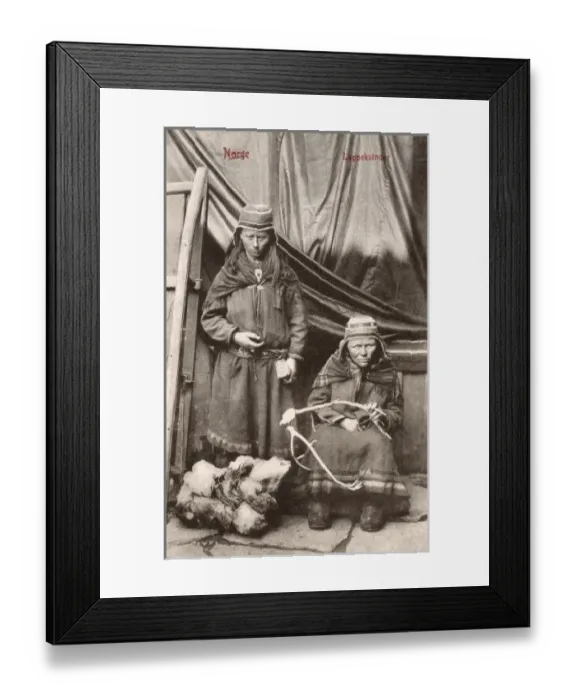 Framed Print : Sami Children - Norway Framed Print : Sami Children - Norway