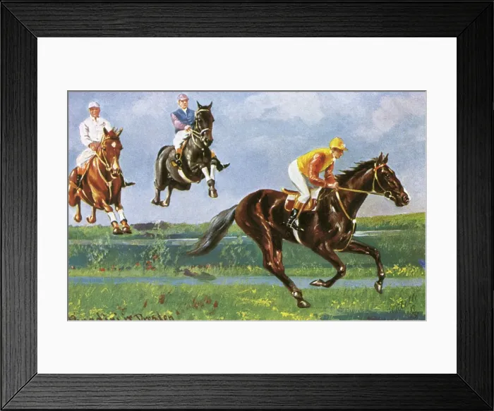 Framed Print : Horse Racing - Well over Framed Print : Horse Racing - Well over