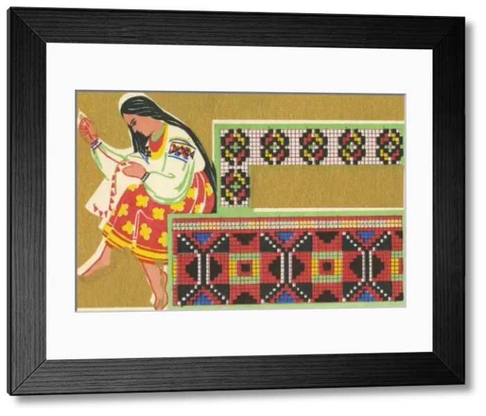 Framed Print : Russian Berlin Work Pattern Framed Print : Russian Berlin Work Pattern