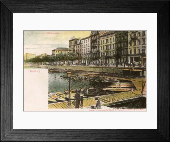 Framed Print : Hamburg, View of the Alterdamm Framed Print : Hamburg, View of the Alterdamm
