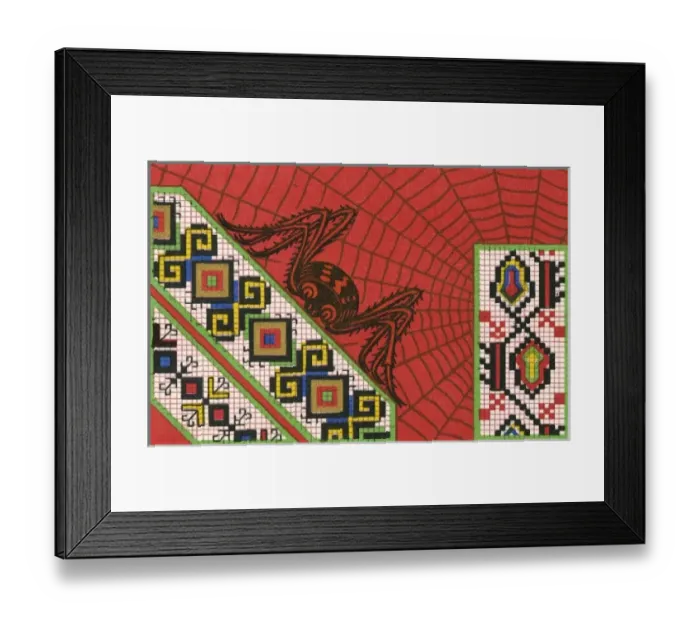 Framed Print : Russian Berlin Work Pattern