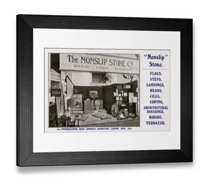 Framed Print : The Nonslip Stone Company - Road Congress Exhibition Framed Print : The Nonslip Stone Company - Road Congress Exhibition