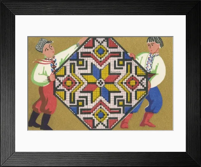 Framed Print : Russian Berlin Work Pattern Framed Print : Russian Berlin Work Pattern