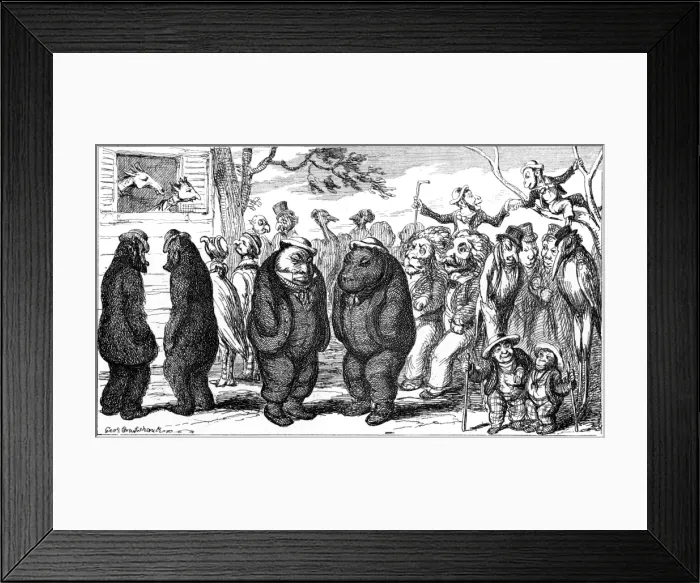 Framed Print : Fellows of the Zoological Society Framed Print : Fellows of the Zoological Society