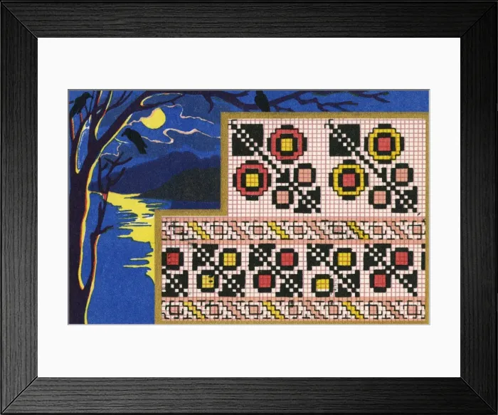 Framed Print : Russian Berlin Work Pattern Framed Print : Russian Berlin Work Pattern