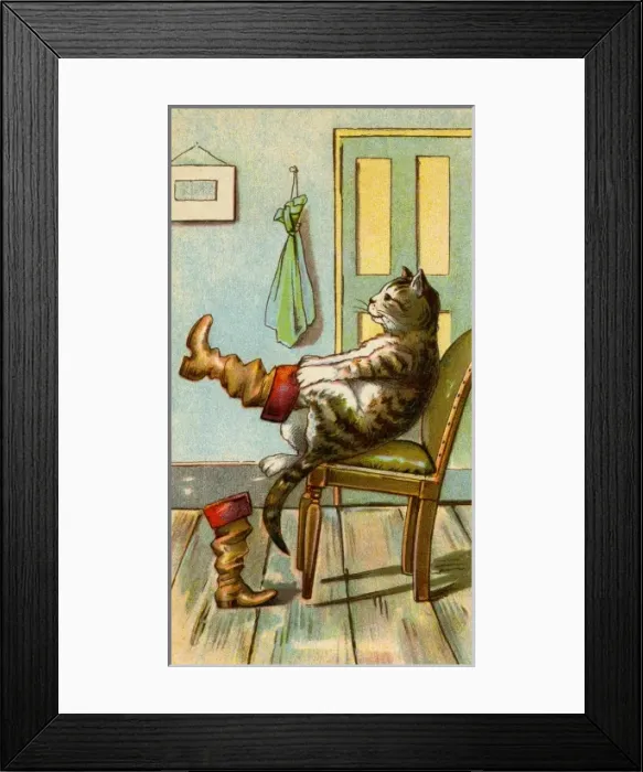 Framed Print : Puss in Boots Framed Print : Puss in Boots