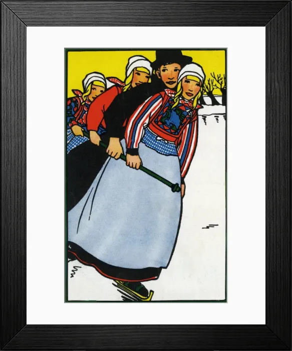 Framed Print : Skating in Single File Framed Print : Skating in Single File