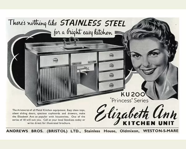 Elizabeth Ann kitchen units advertisement