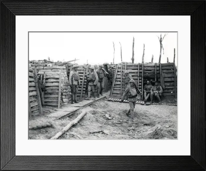 Framed Print : Portuguese troops in trenches near Neuve Chapelle, WW1 Framed Print : Portuguese troops in trenches near Neuve Chapelle, WW1
