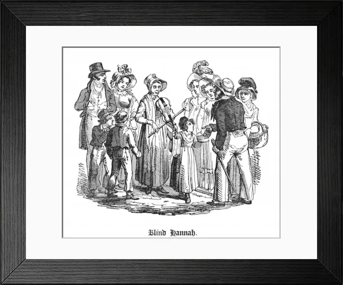 Framed Print : Blind Hannah Brentford, 1827 Framed Print : Blind Hannah Brentford, 1827