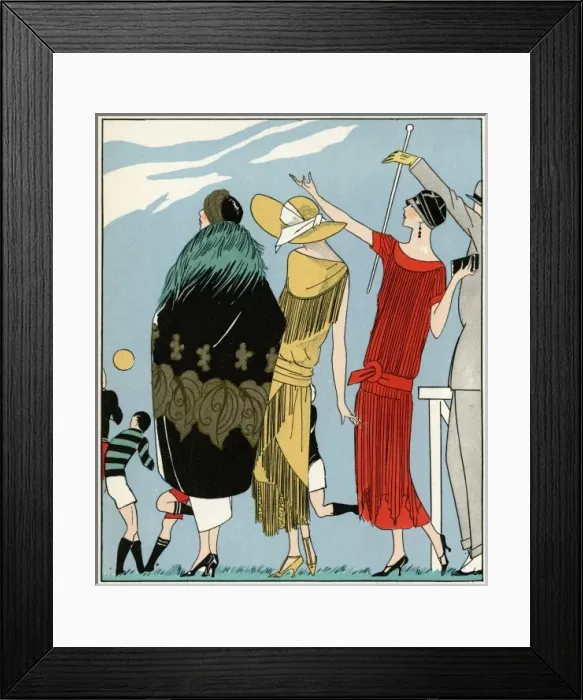 Framed Print : Three ladies in outfits by Molyneux and Doucet Framed Print : Three ladies in outfits by Molyneux and Doucet