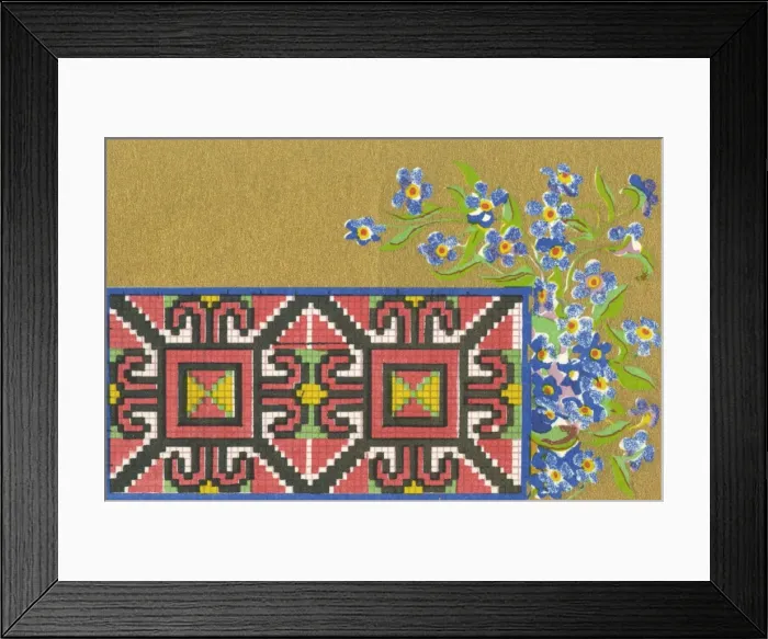 Framed Print : Russian Berlin Work Pattern Framed Print : Russian Berlin Work Pattern