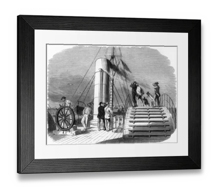 Framed Print : Steamer Lilian runs blockade Framed Print : Steamer Lilian runs blockade