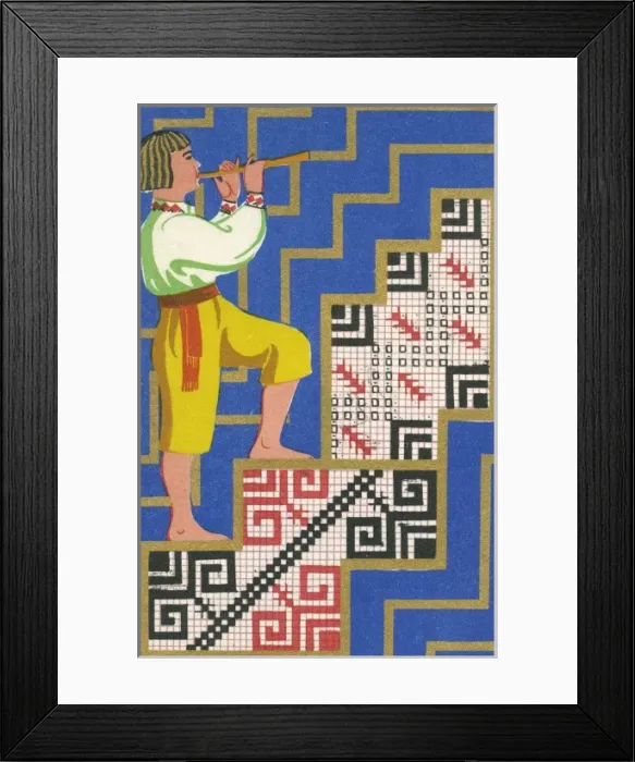 Framed Print : Russian Berlin Work Pattern Framed Print : Russian Berlin Work Pattern