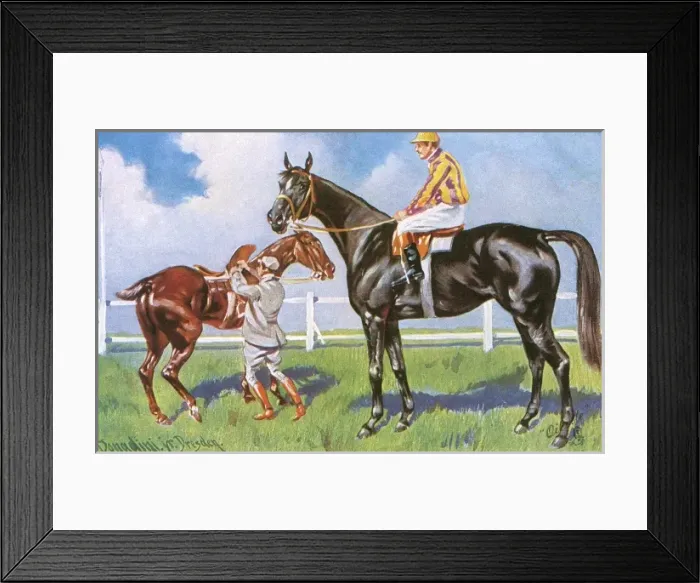 Framed Print : Horse Racing - Going to the Post Framed Print : Horse Racing - Going to the Post