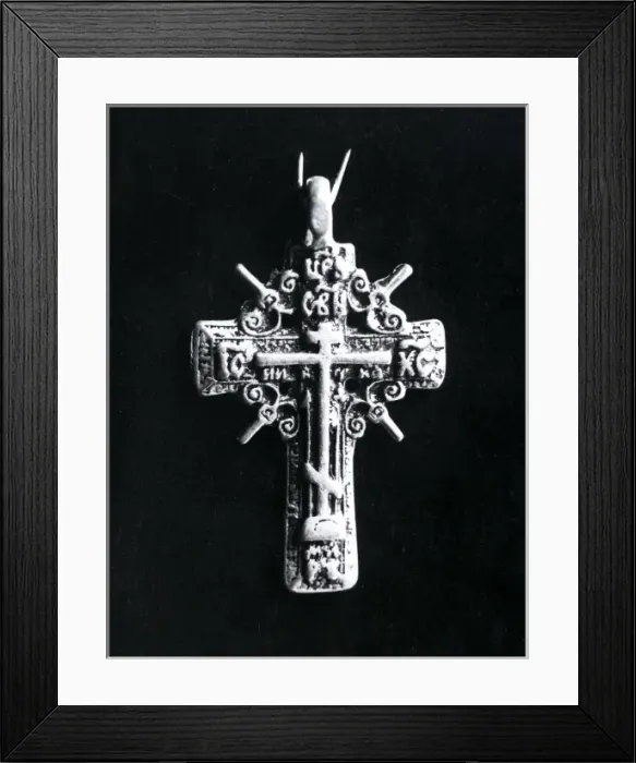 Framed Print : Lucky charm mascot cross worn during WW1 Framed Print : Lucky charm mascot cross worn during WW1