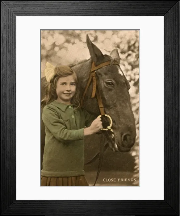 Framed Print : Close Friends - a little girl and her favourite horse Framed Print : Close Friends - a little girl and her favourite horse