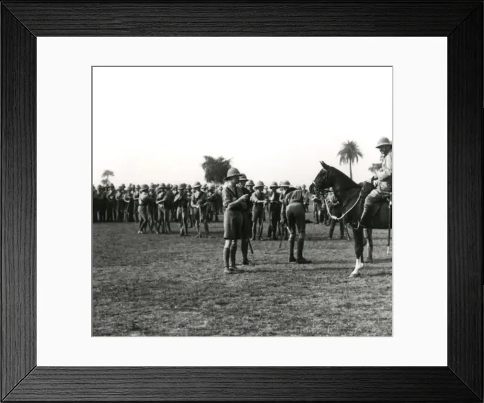 Framed Print : Allied soldiers awaiting orders, Egypt, WW1 Framed Print : Allied soldiers awaiting orders, Egypt, WW1