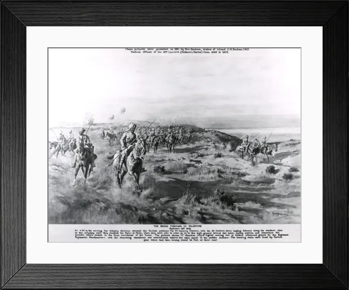 Framed Print : Allied breakthrough in Palestine, WW1 Framed Print : Allied breakthrough in Palestine, WW1