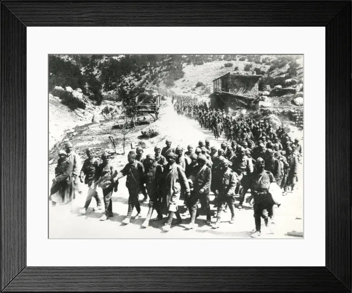 Framed Print : Turkish troops in Anatolian Mountains, Middle East, WW1 Framed Print : Turkish troops in Anatolian Mountains, Middle East, WW1